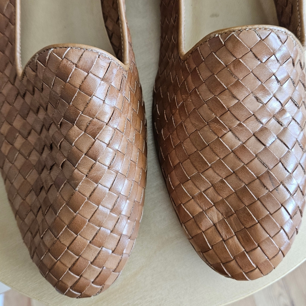 vtg cottage boho hippie 90s y2k grunge woven indie urban festival loafers flats - Picture 3 of 8